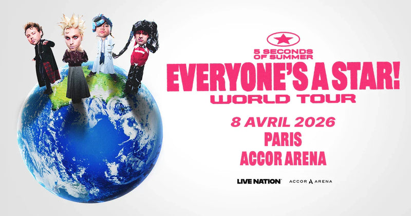5 Seconds of Summer - Accor Arena de Paris - mercredi 8 avril 2026 à 19h